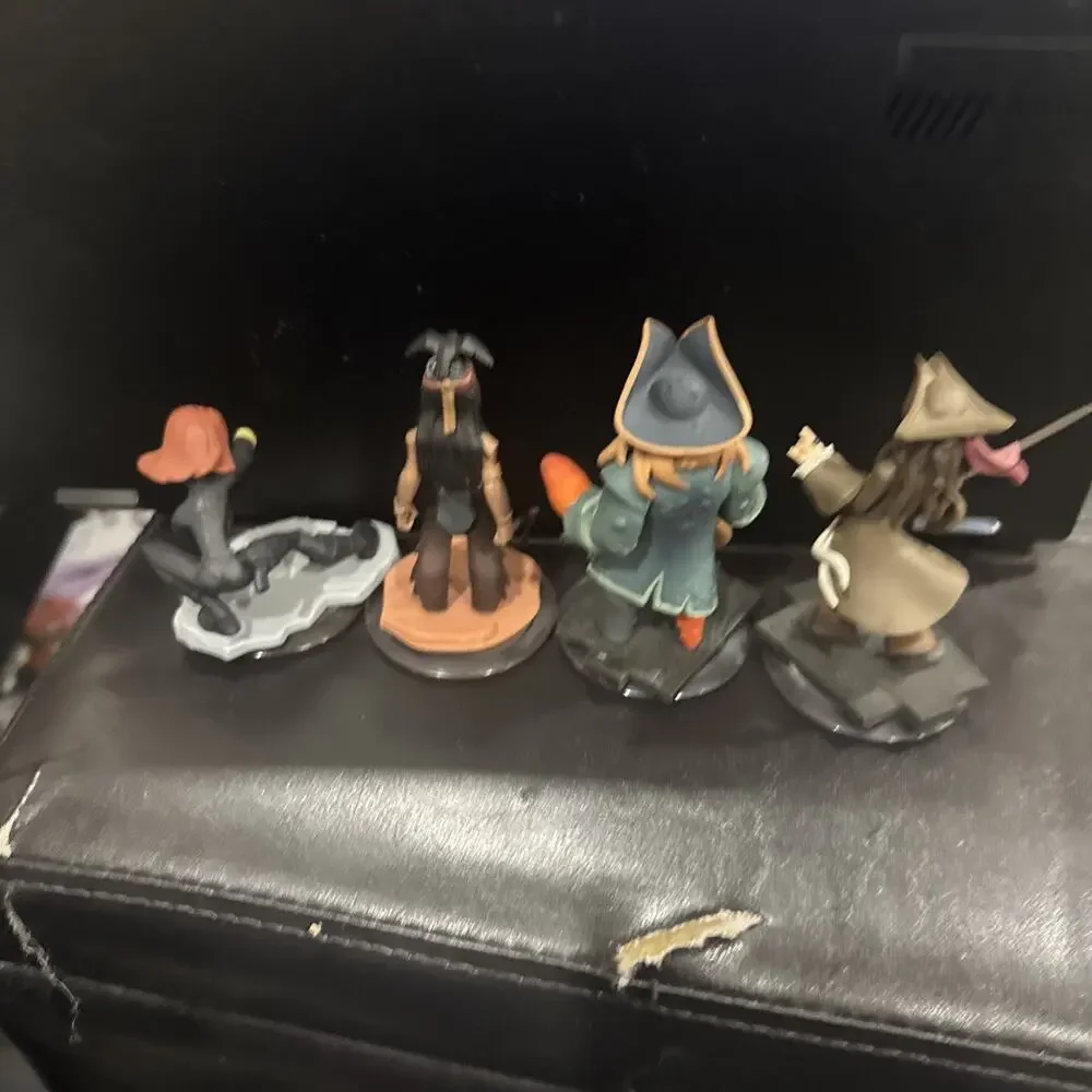 Disney Infinity Marvel & Pirates Figure Lot Black Widow Jack Sparrow Toy